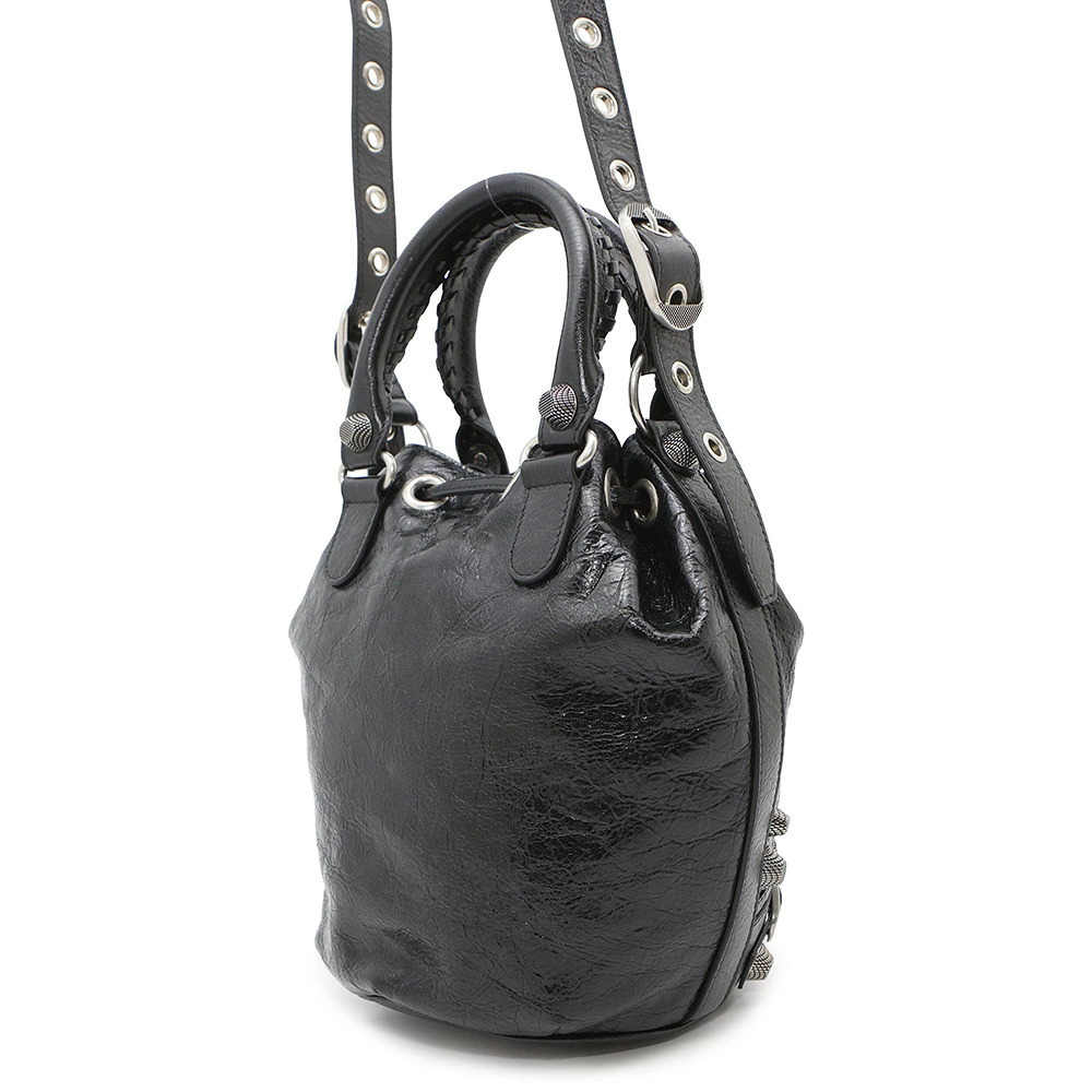 Balenciaga Bucket Black Cagole Le shoulder handbag bag